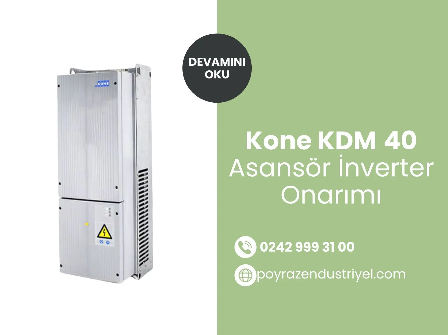 Kone Kdm 40 Asansör İnverter Onarımı
